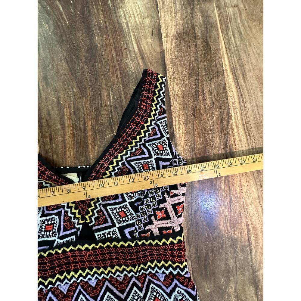 Anthropologie Akemi + Kin Women's Multicolor Embroidered Midi Dress Size 6 - Picture 8 of 11